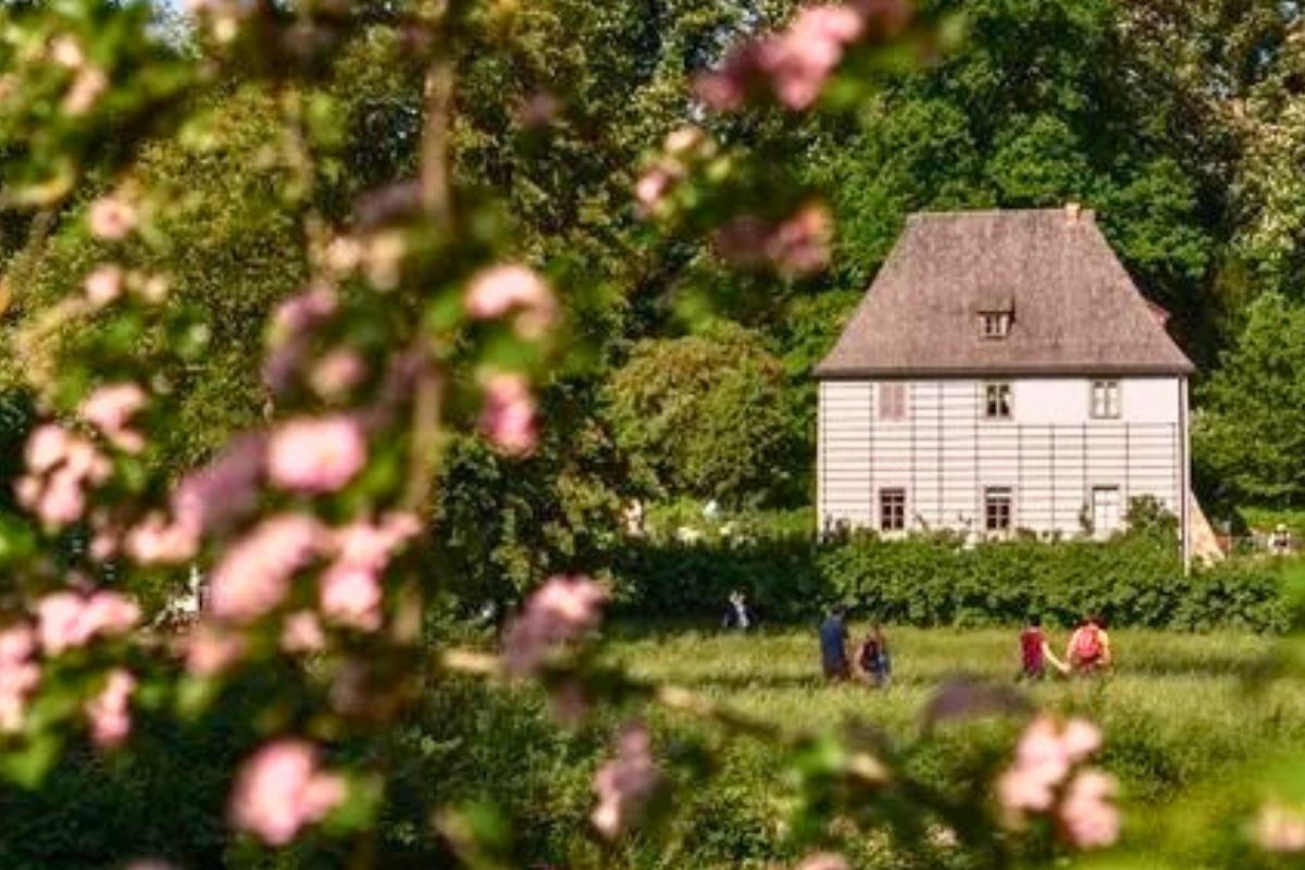 Das Goethe Gartenhaus im Park an der Ilm.